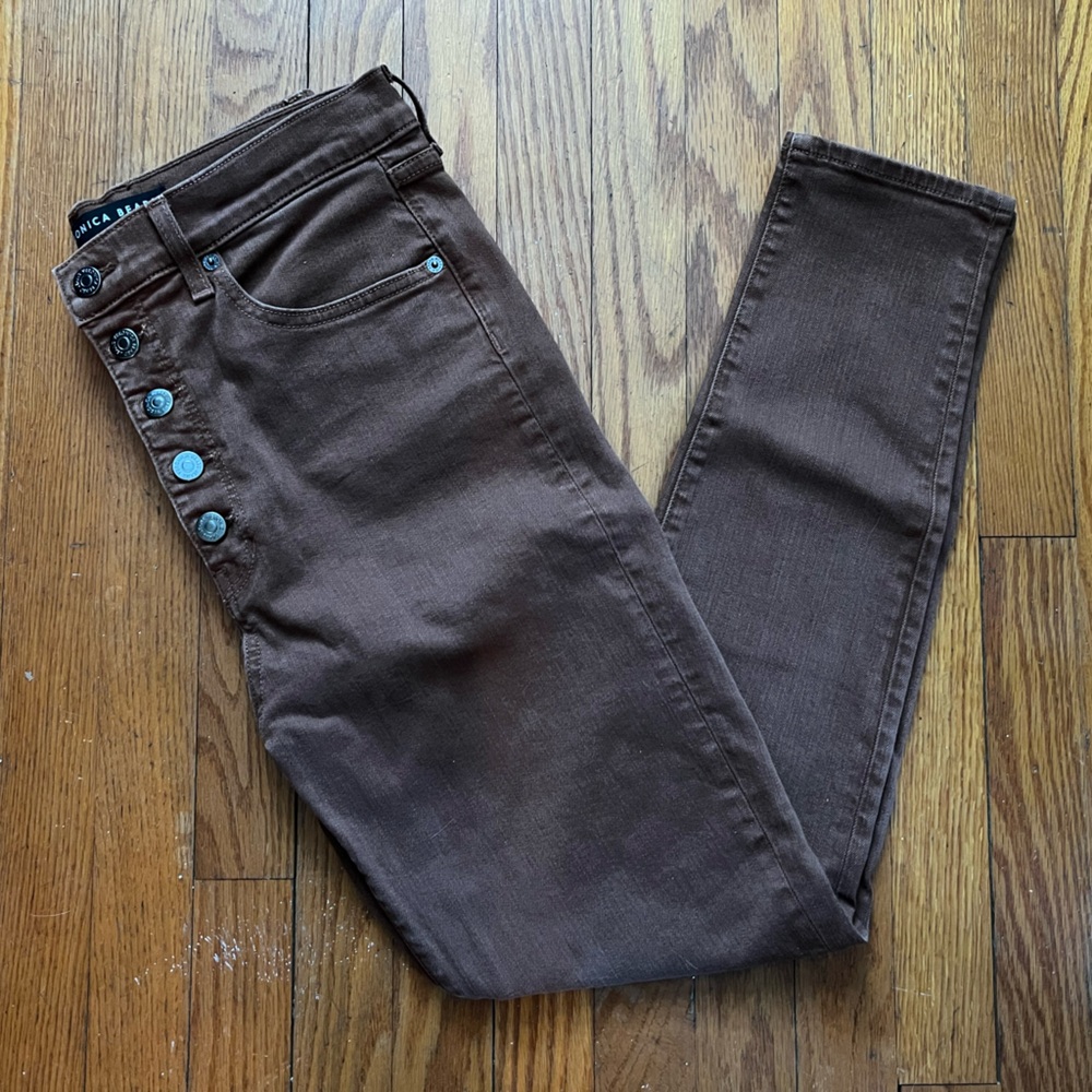 Veronica Beard Marta High Rise Skinny Jeans